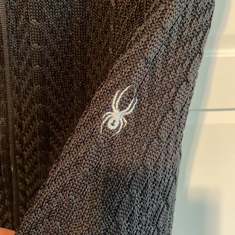 Spider Cable Knit Zip front sweater jacket - Picture 6 of 9